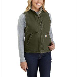 Women's Sherpa Lined Carhartt Vest XS
